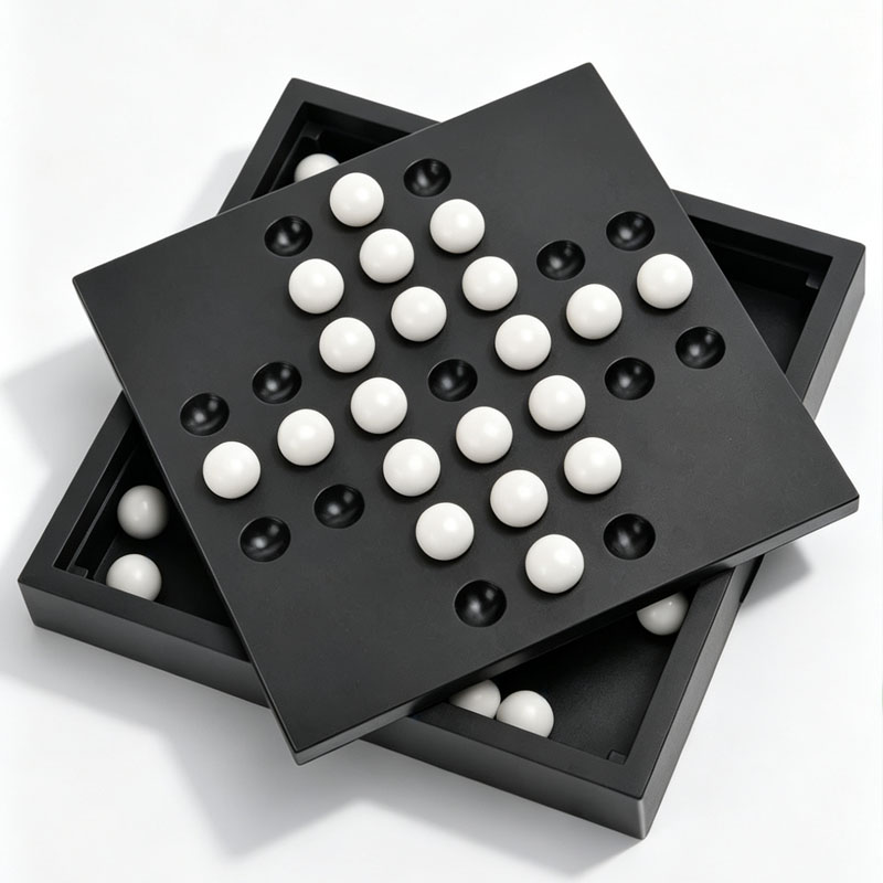 Party Games Kids And Adults - Europäisches Klassisches Einzel-Schach Peg Solitaire Lehrreiches
