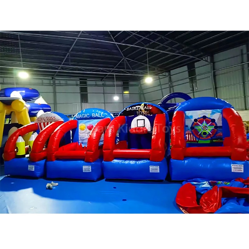 Party Games No Equipment - 4-in-1 Aufblasbare Spielstruktur: Aufblasbare Wurfspiele für