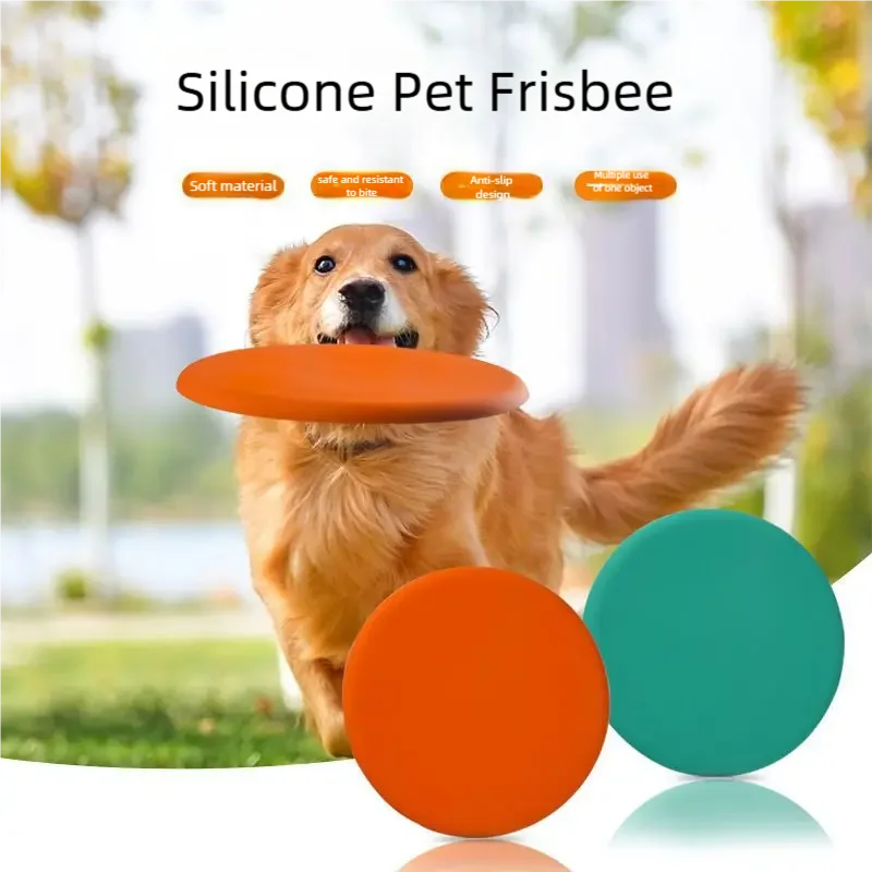 Frisbee Freestyle Disc - Silikon-Frisbee für Haustiere, interaktives Hundetraining, spezielle