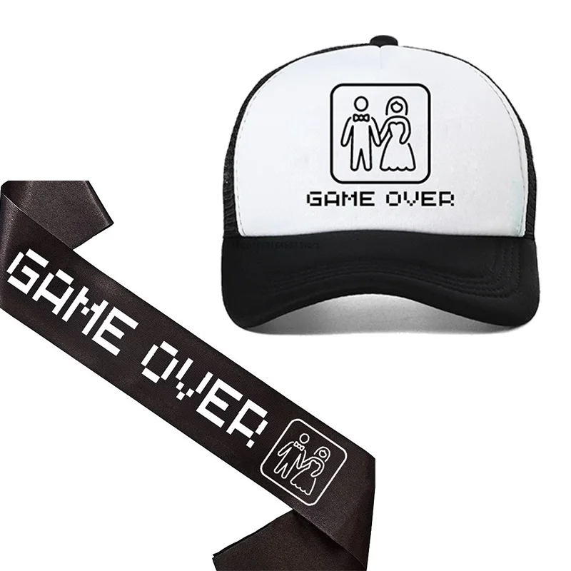 Party Games Bachelorette - Bräutigam-Schärpe, Spiel über Hut für Bachelorette,