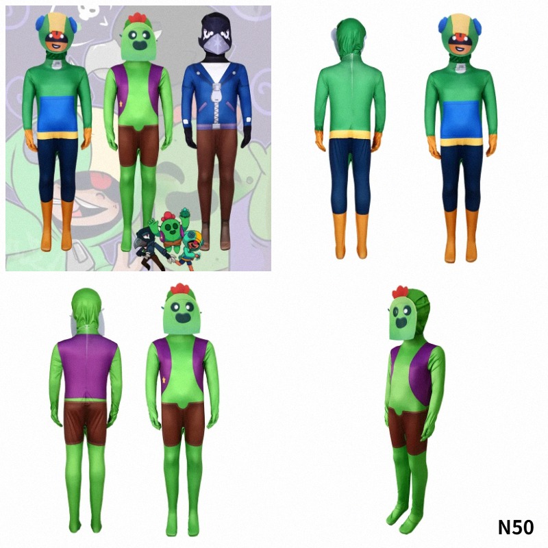 Party Games Kids And Adults - 2026 Brawl Jumpsuit mit Kopfbedeckung, Cosplay-Kostüm