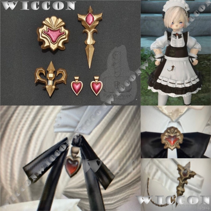 Party Games Classic - Klassisches Dienstmädchen-Uniform-Zubehör-Set für Game FF XIV