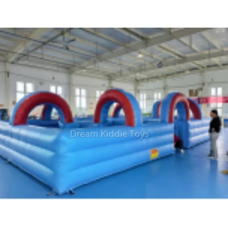 Party Games No Equipment - Riesiger PVC Aufblasbarer Hindernistunnel Outdoor-Spielplatz für