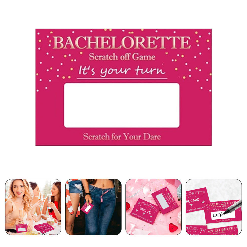 Party Games Bachelorette - 20 Blatt Lustige Rubbelkarten für Junggesellinnenabschiede,