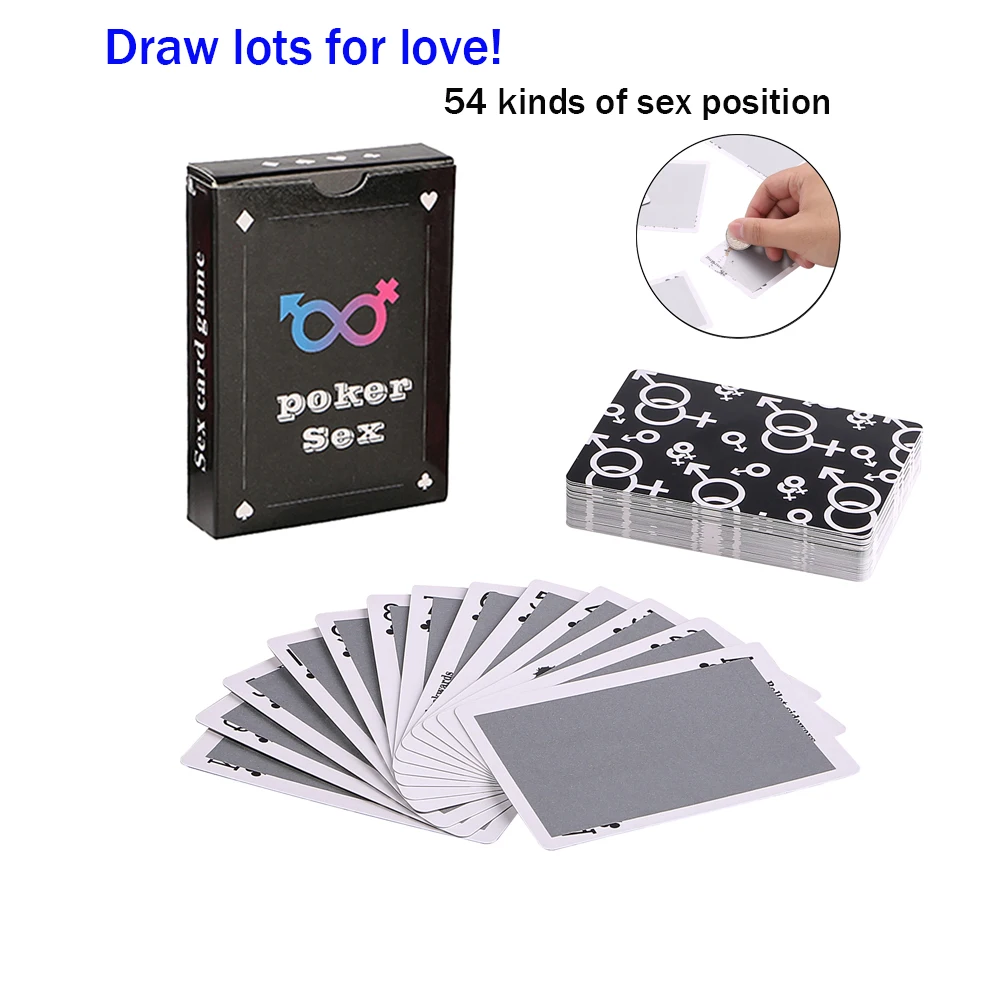 Party Games Bachelorette - Kartenspiel 54 Arten von Sexpositionen Flirten