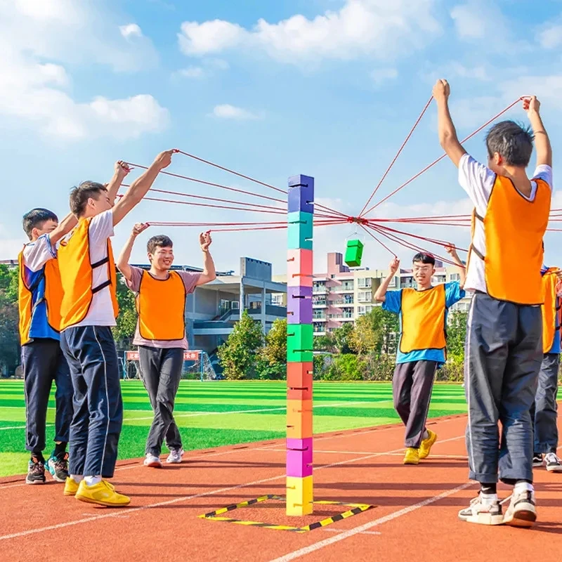 Party Games No Equipment - Teamarbeit-Spiele, Turmbau, Outdoor-Sportspielzeug, Team-Building-Spiele, Firmenaktivität, Erwachsene,