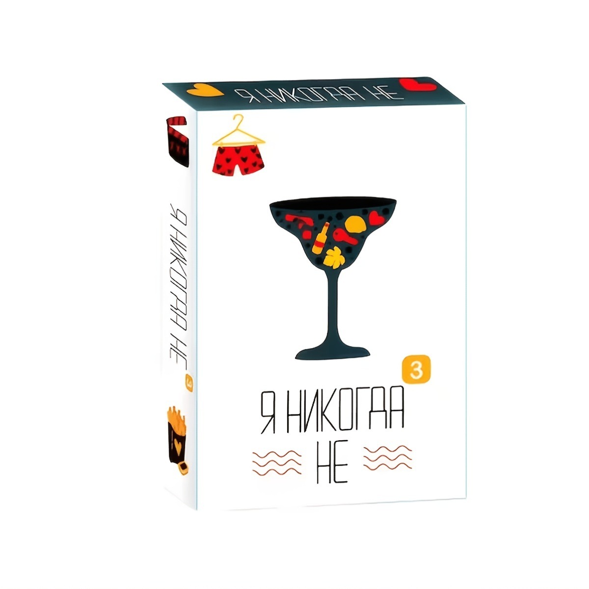 Party Games Never Have I Ever - Russisches Party-Fragenbrettspiel im 'Never Have I