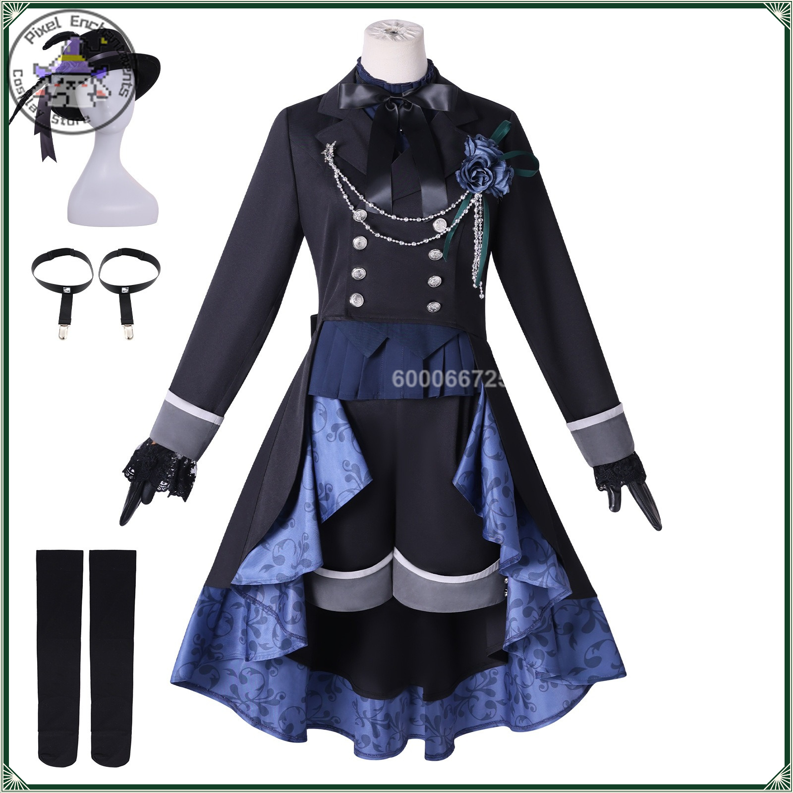 Party Games Classic - Hochwertiges Black Butler Ciel Black Rose