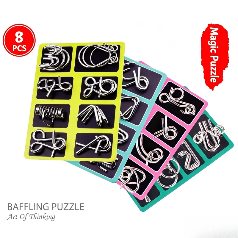 8-teiliges Metall-Puzzle-Set,  – Party Games Kids And Adults Bewertung und Preis