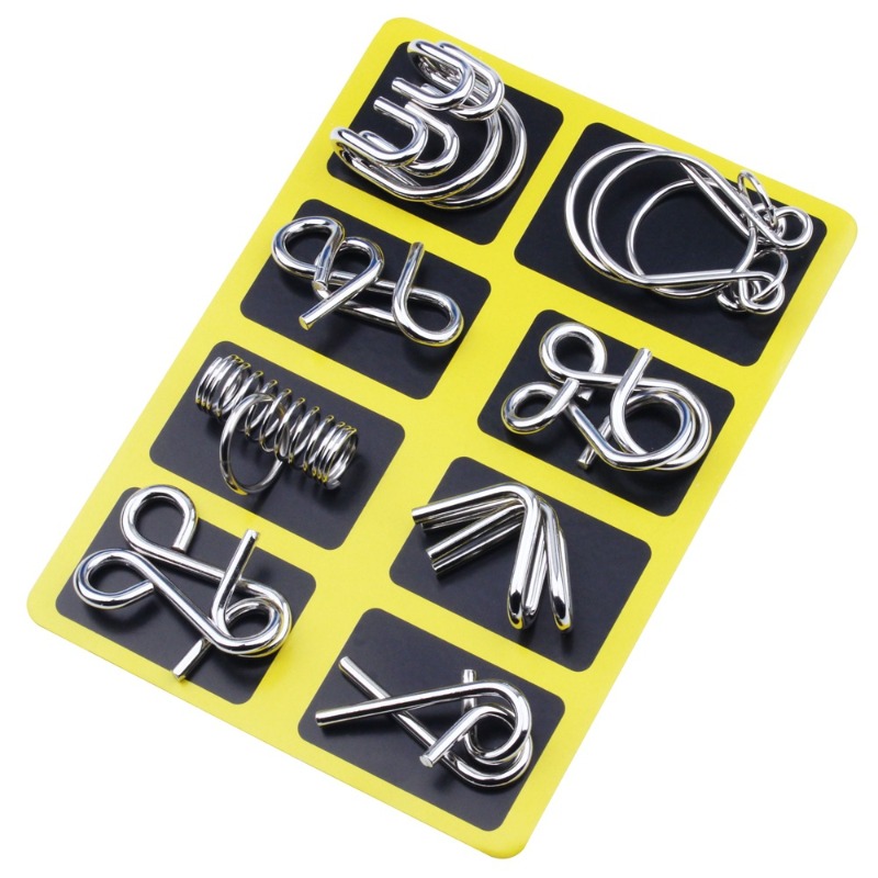 8-teiliges Metall-Puzzle-Set,  – Party Games Kids And Adults Bewertung und Preis