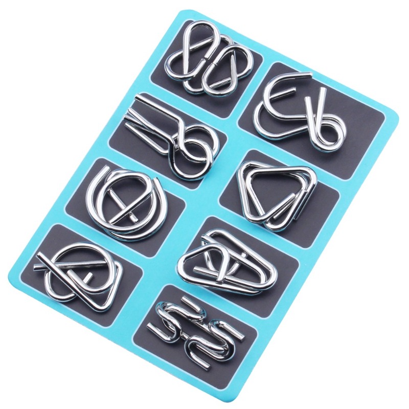 8-teiliges Metall-Puzzle-Set,  – Party Games Kids And Adults Bewertung und Preis