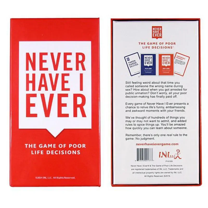 550 Karten haben nie ich jemal – Party Games Never Have I Ever Bewertung und Preis
