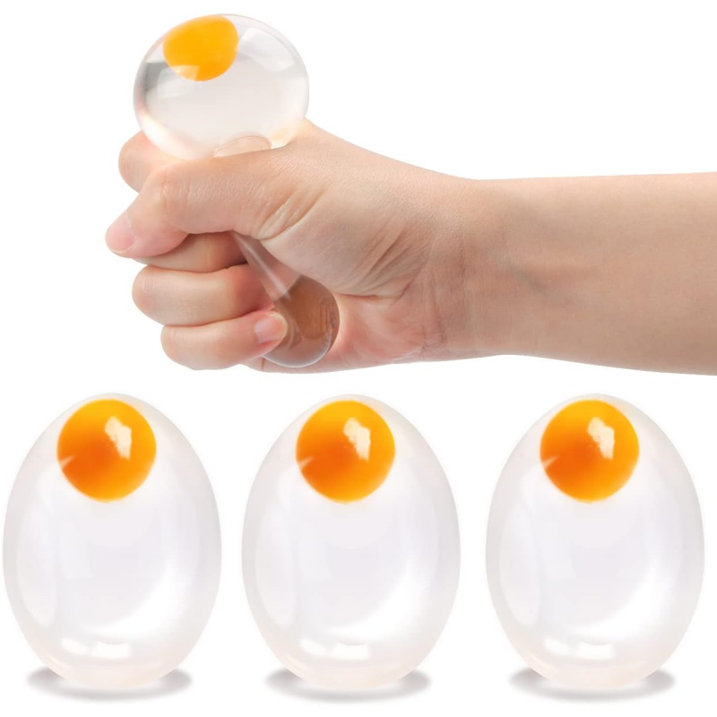 Funky Egg Squishy Ball - Klare – Party Games Graduation Bewertung und Preis