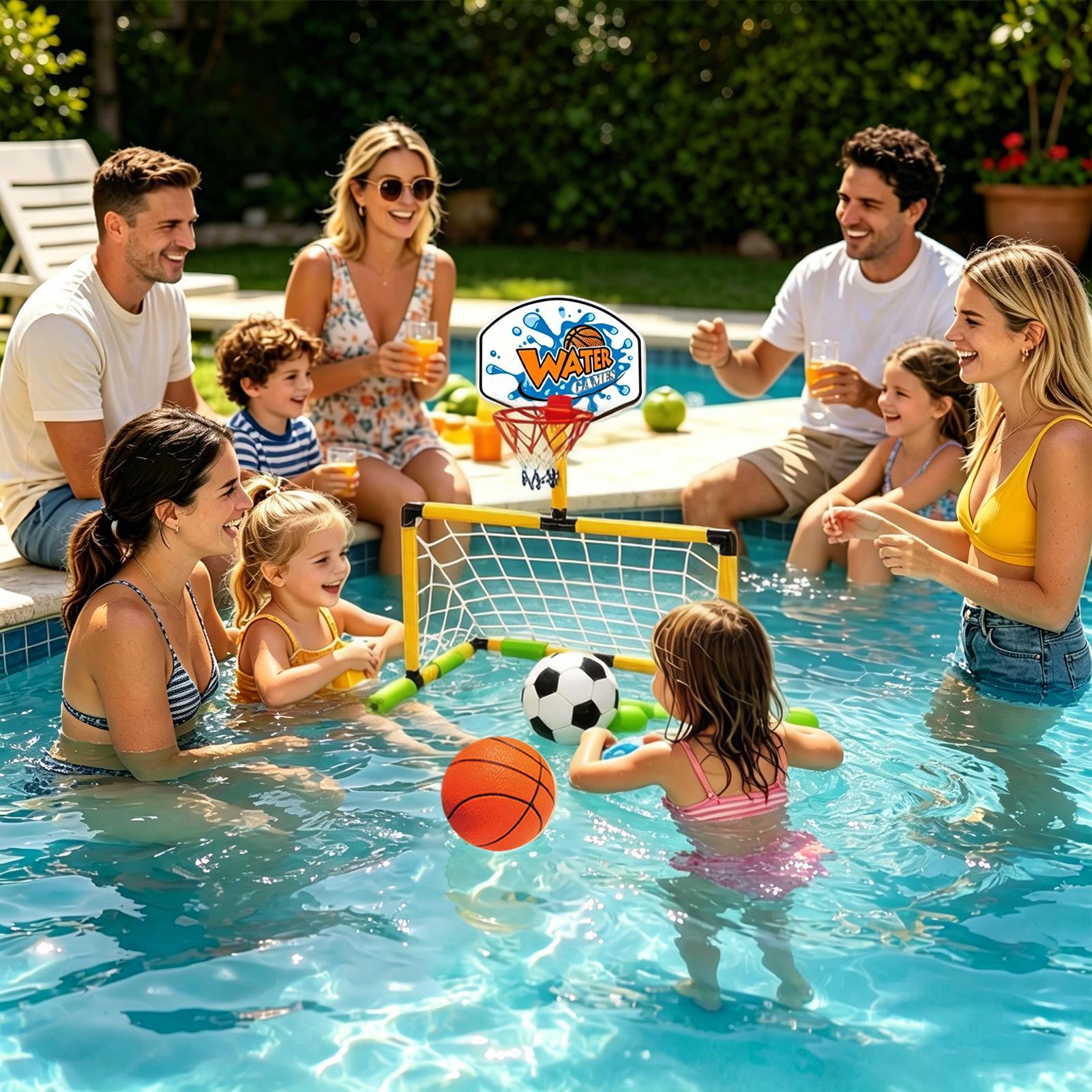 Pool-Basketballkorb 2-in-1 Fuß – Party Games Kids And Adults Bewertung und Preis