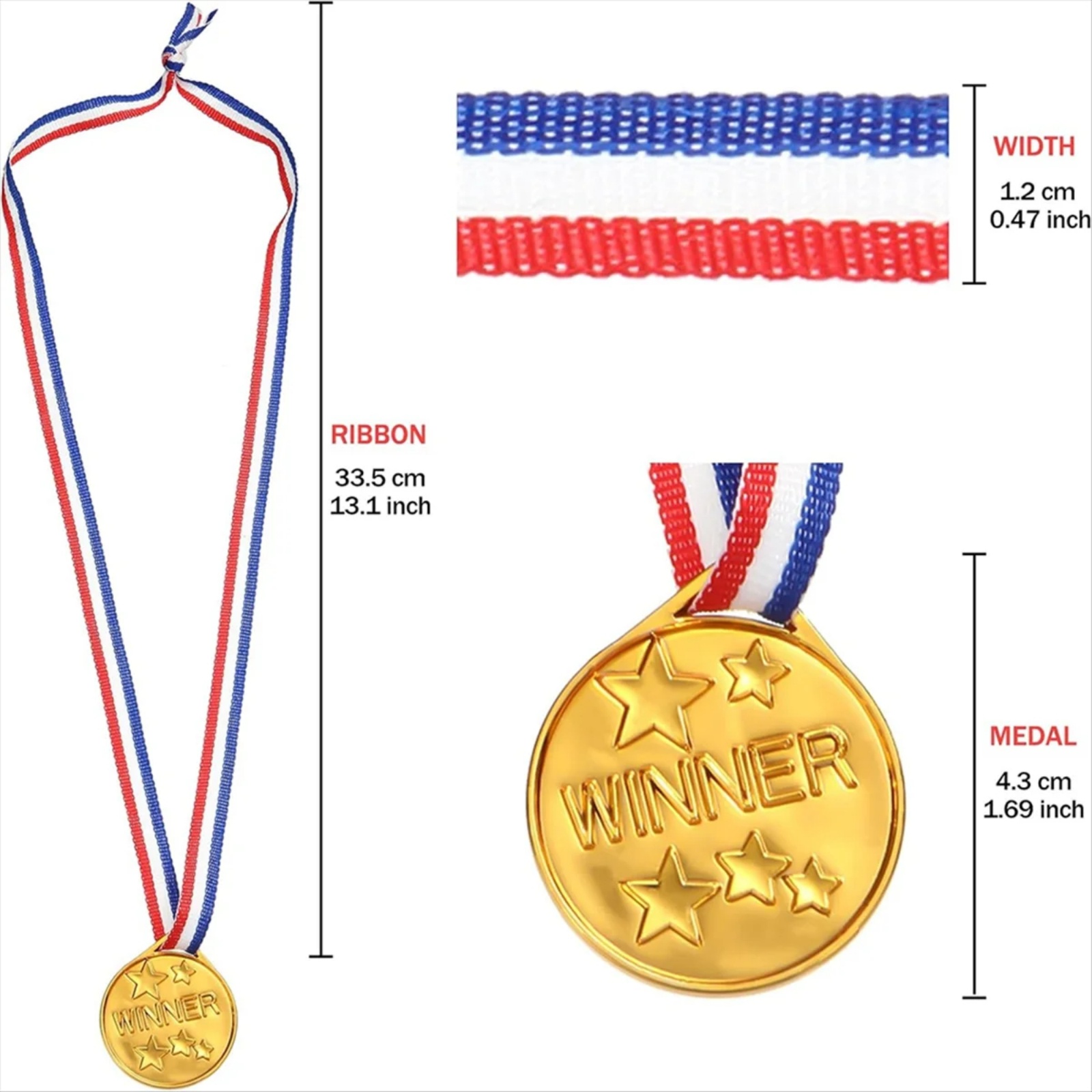 30 Stück goldene Siegermedaill – Party Games Engagement Bewertung und Preis