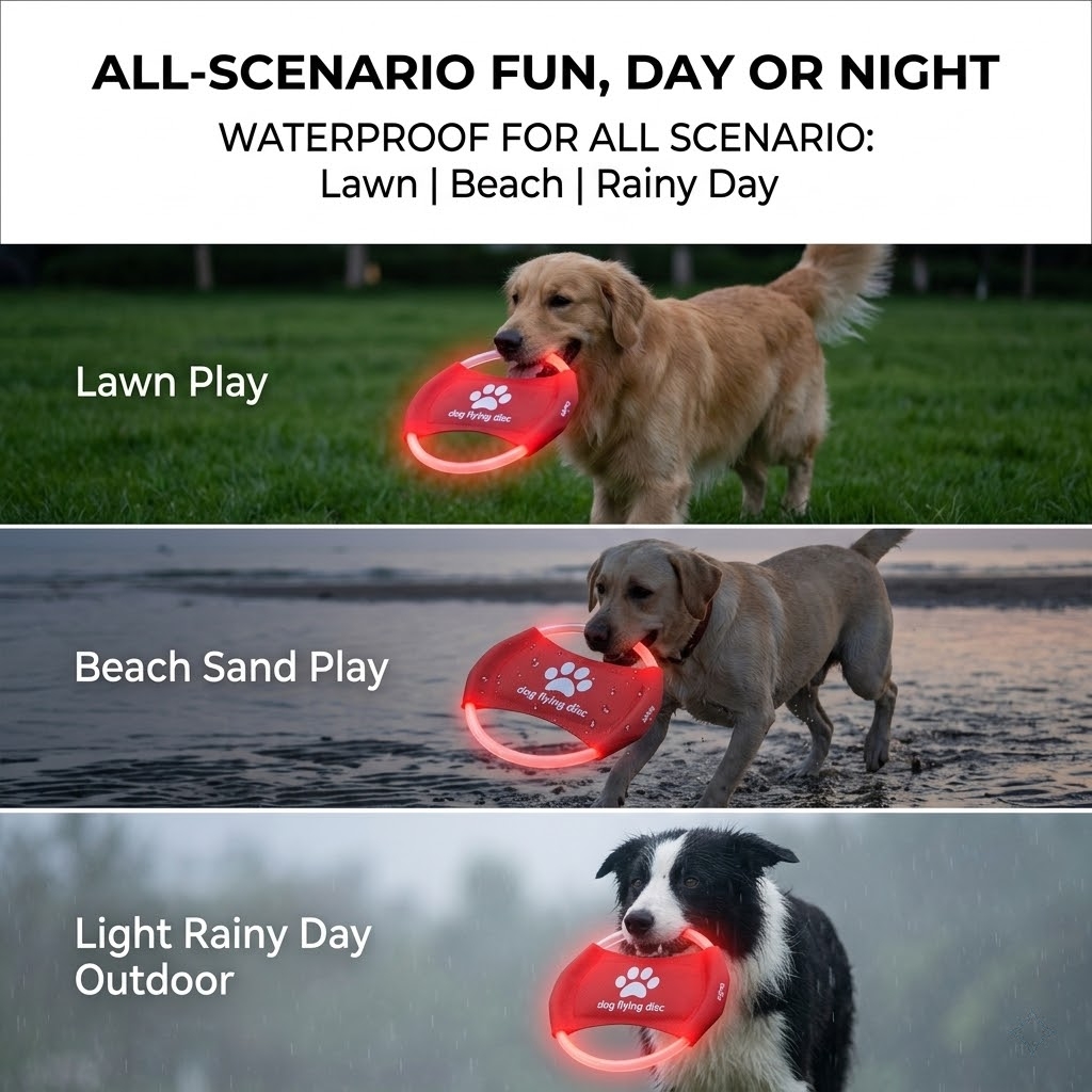 LED Leuchtende Hunde-Flugschei – Frisbee Freestyle Disc Bewertung und Preis